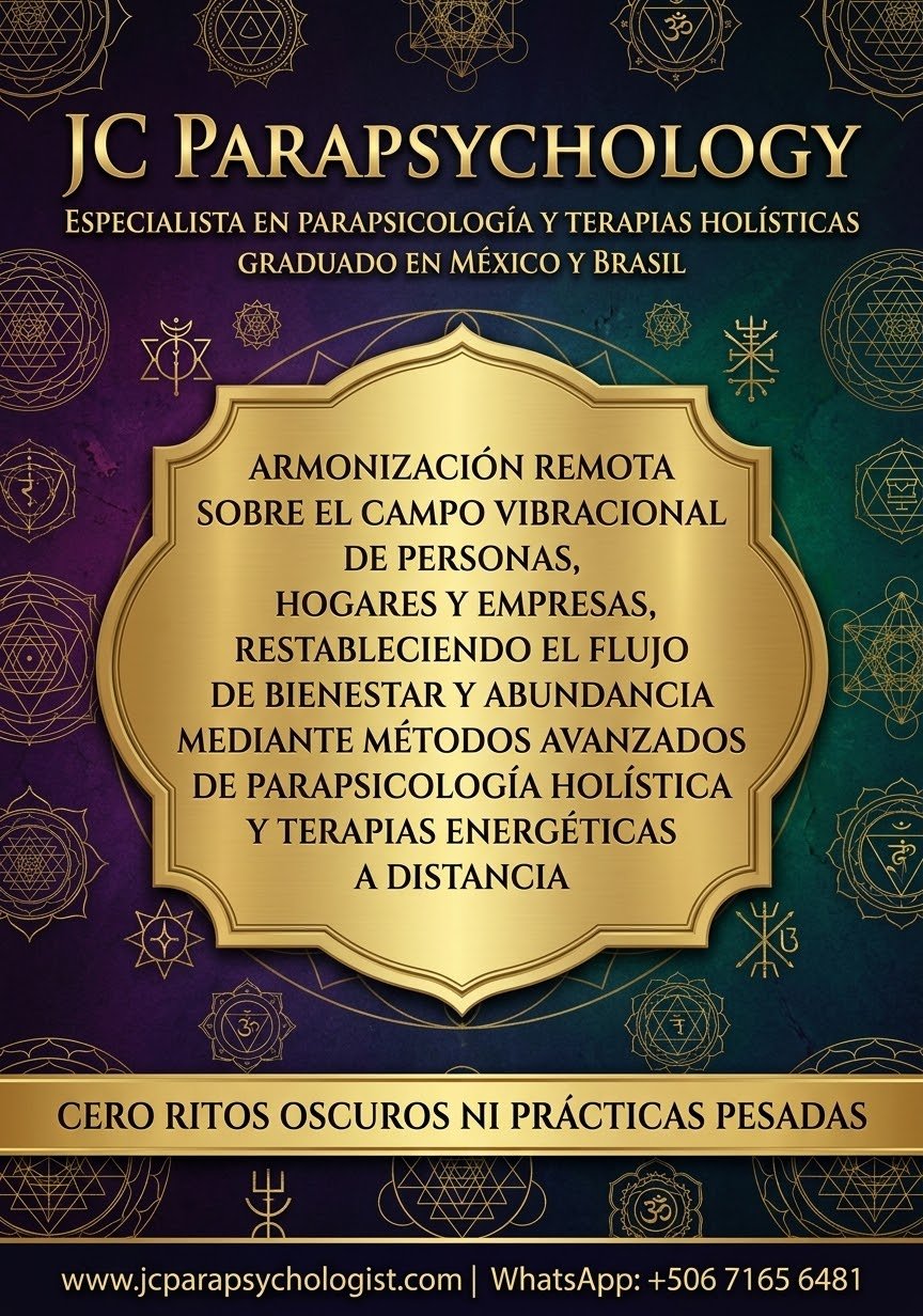 JC Parapsychology - Especialista en Parapsicología y Terapias Holísticas